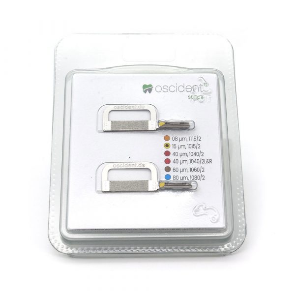 Oscident-Strips-2-1015-2 Polierer 2.0 Gelb - 0.10mm Blattstärke, 15ųm Körnung